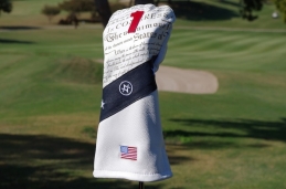 TEAM USA inspired headcover from our limited edition collection. Multiple art on this headcover makes it a unique blend of craftsmanship and style!
